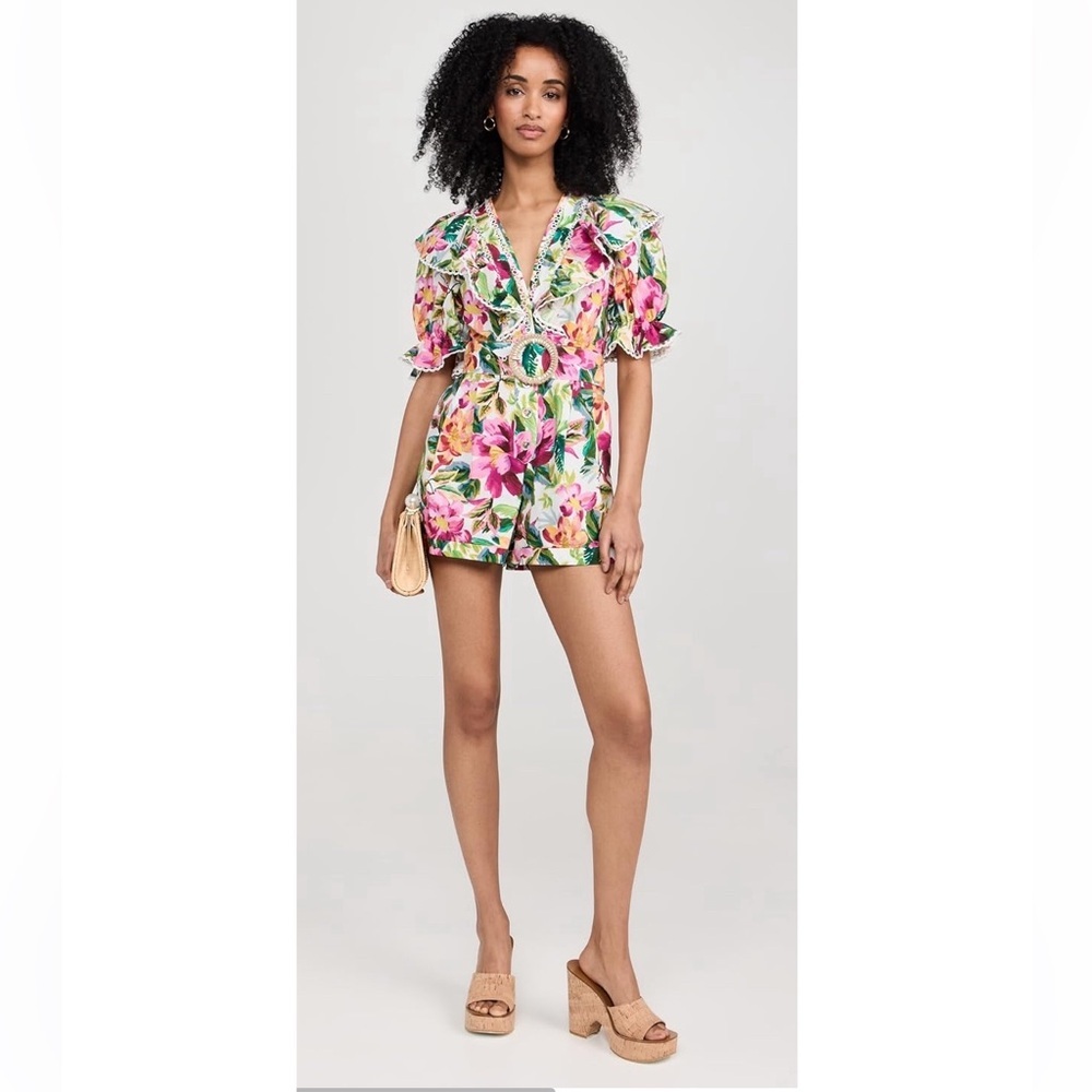 FARM Rio Flowers Romper- XS. - Picture 4 of 11